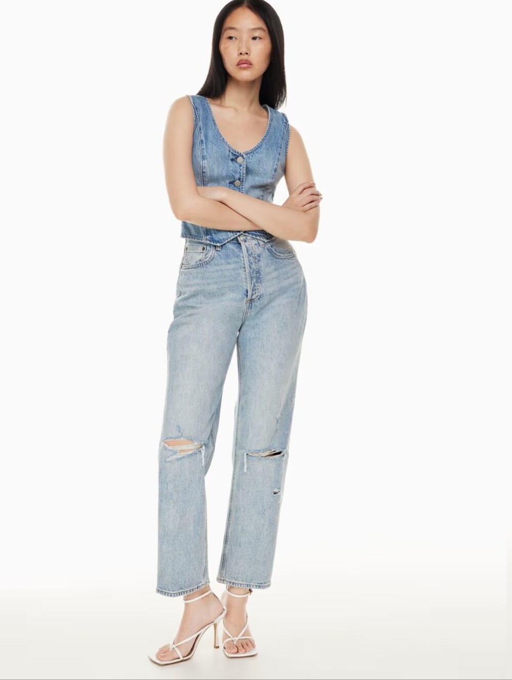 Denim Forum 'Joni' High Rise Loose Jeans